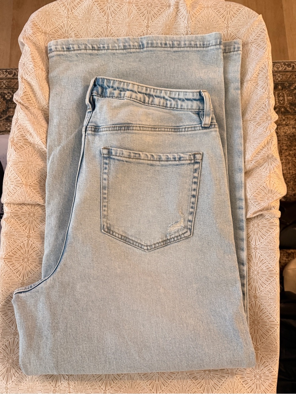 Ava & Viv Light Blue High-Rise Wide Leg Jeans